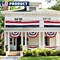 4Pack American Bunting Flag 2" x 20Ft Red, White & Blue Stripe Banner USA Patriotic Bunting Flags 4th of July Decoration for Outside Porch